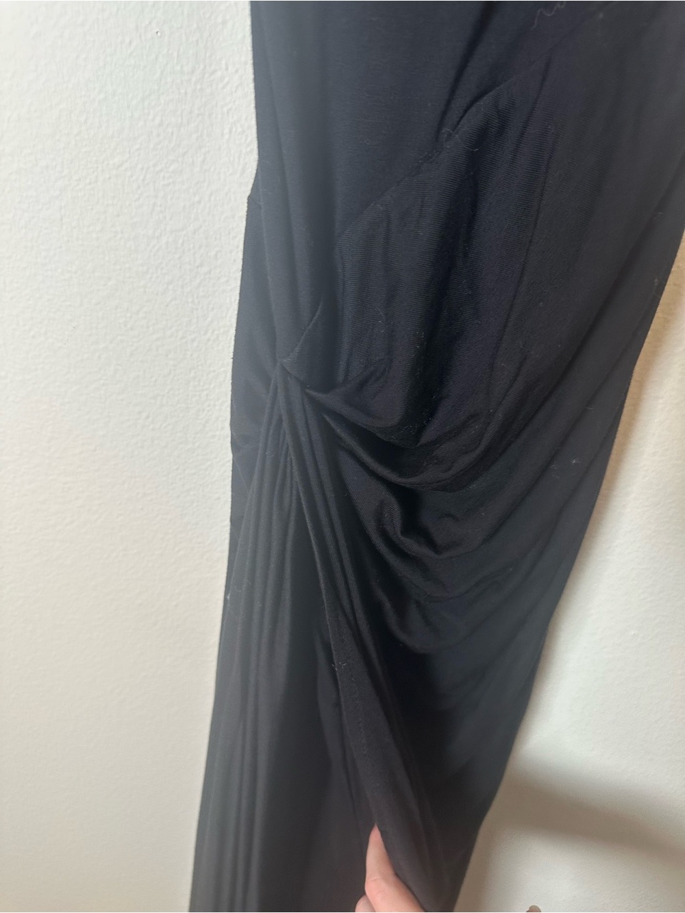 AYM Venus Draped Maxi Dress Black Small - Picture 6 of 9